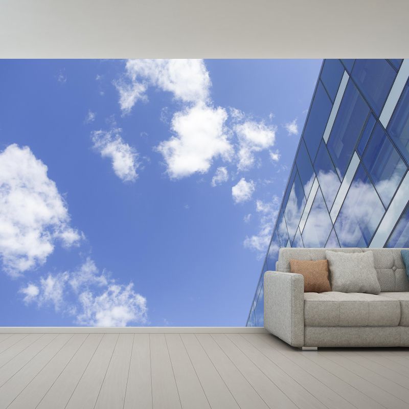 Contemporary Construction Mural Decorative Mildew Resistant Wall Decor