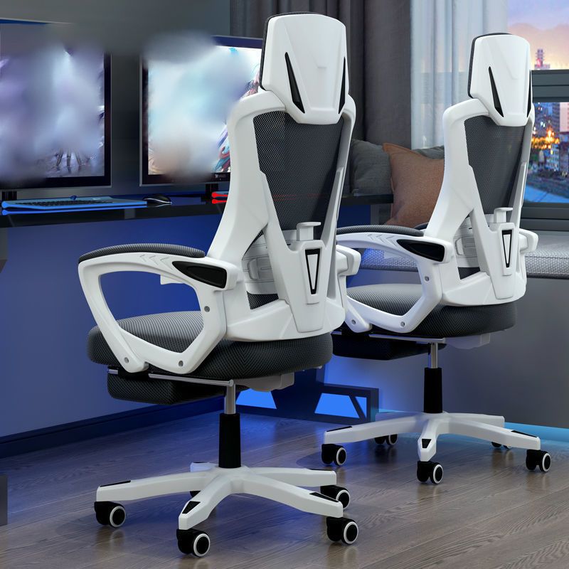 High Back Office Chair with Sponge Seat Adjustable Armrest and Height Office Chair