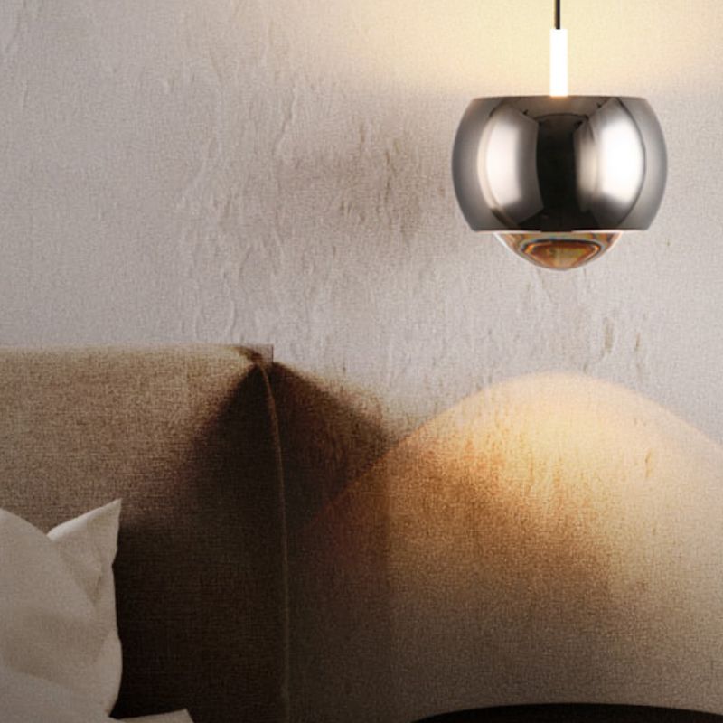 Forme ronde Metal Hanging Light Moderne 1 lumière suspendue à la lumière Light