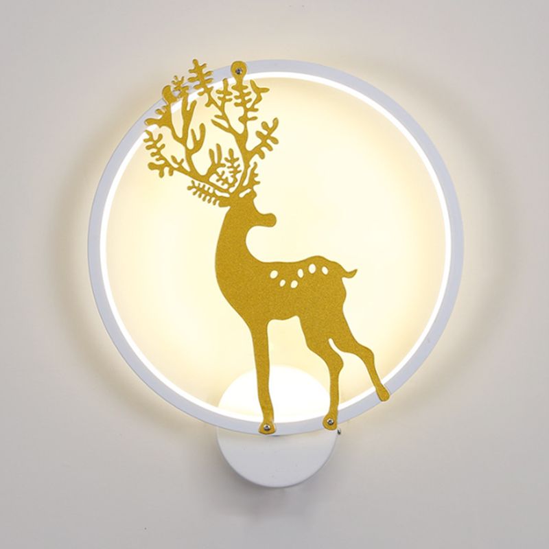 Modern Style Wall Light Creative Deer LED Wall Light Sconce for Bedroom