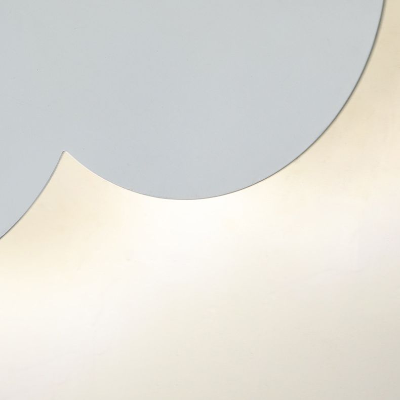 Single Modern White Wall Mounted Sconce Unique Wall Light for Foyer