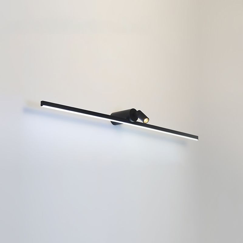 Linear Wall Sconce Lights Modern Metal 2 Light Sconce Lightture pour salle de bain