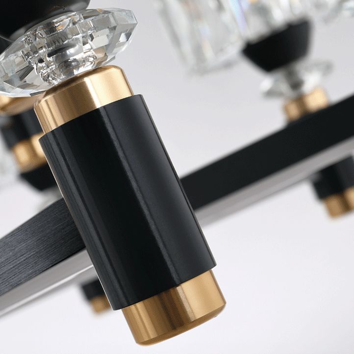 Lampadario round soggiorno in metallo moderno semplicità a led lampada appesa in nero