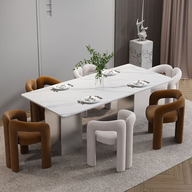 Glam 1/2/5/7 Pieces Dinette Set Sintered Stone Dining Table Sets