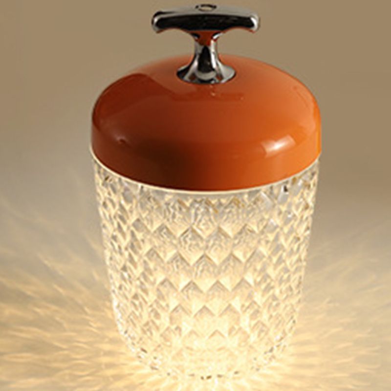Lámpara de mesa de forma única al estilo moderno de luz acrílica luz de la mesa de luz