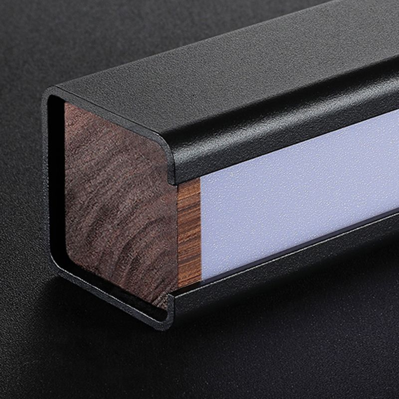 Metal 1-Light Contemporary Pendant Lights Linear Pendant Light Fixture with Acrylic Shade