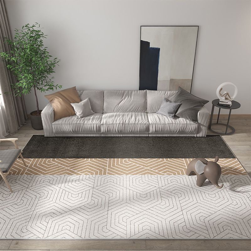 Nordic Pink Carpet Polyester Color Piece Area Carpet Washable Carpet for Living Room