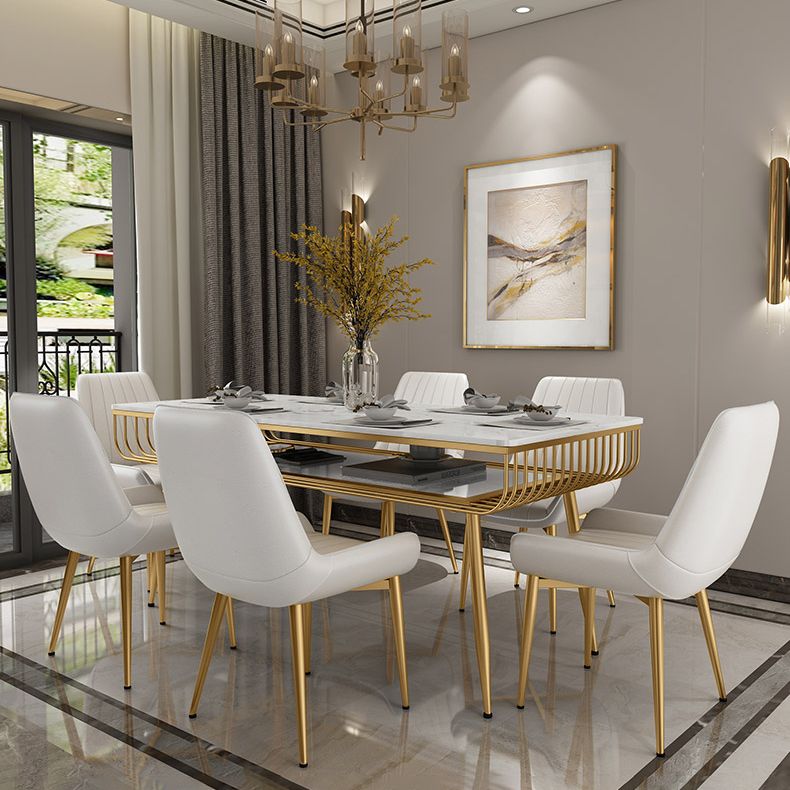 Modern 1/2/5/7 Pieces Dining Set Marble Dining Furniture Set /Separate Items