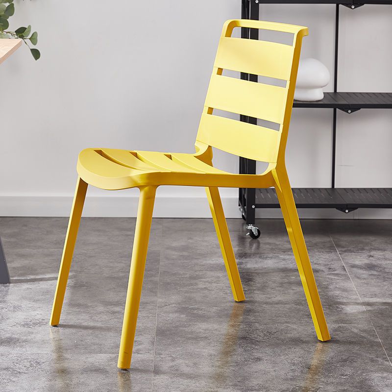 Home Dining Accent Chair Dining Room Open Back Armless Side Chair