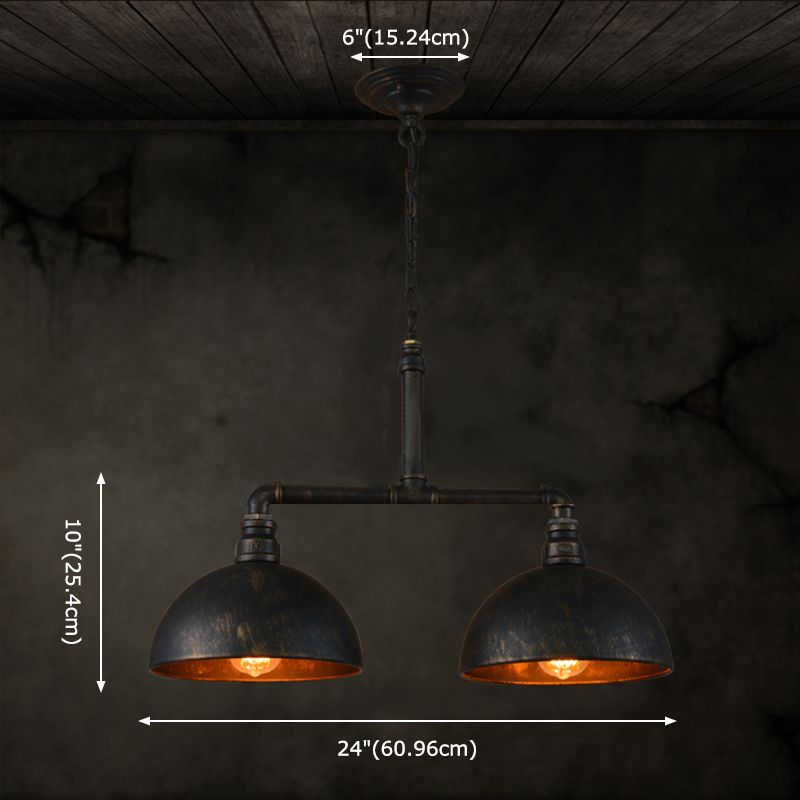 Isola industriale Isola Retrò a tubo sfondato Light Light Interior Bar Luce hotel