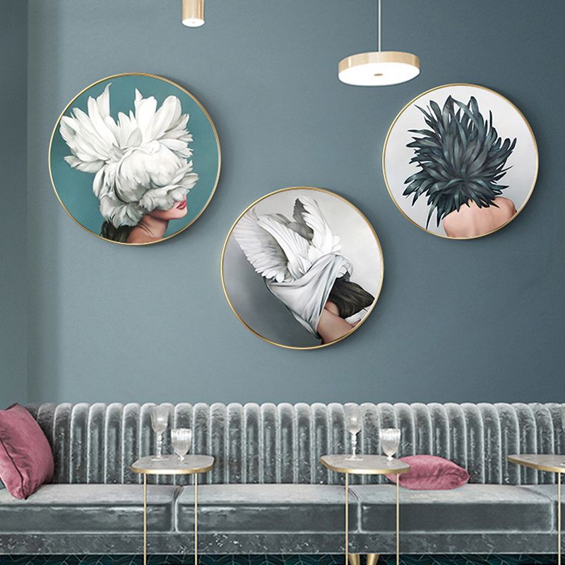 Schickes Mädchengemälde für Mädchenzimmer in Pastellfarben, mehrere Größen erhältlich