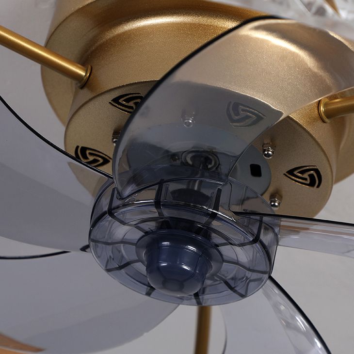 Ventola del soffitto del cerchio moderno Metal 1 Ventilato a soffitto a LED LEDE per camera da letto