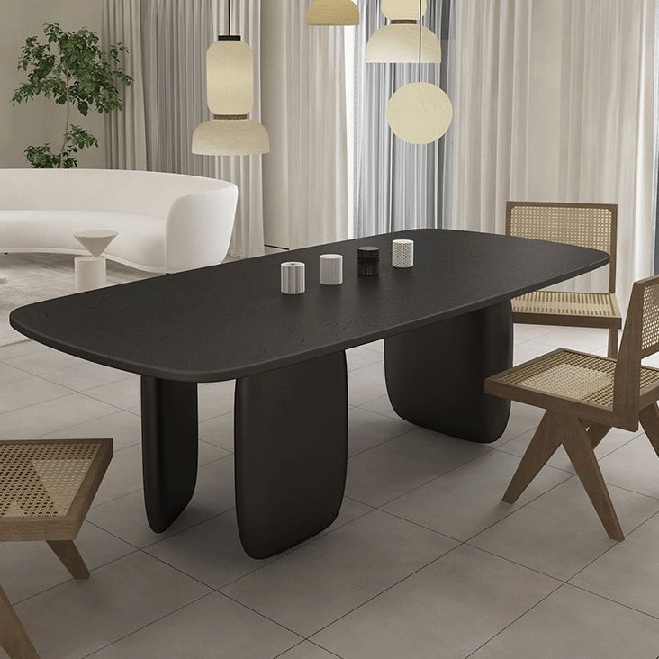 Modern 1/2/4/5 Pieces Dining Set Rectangle Pine Wood Dining Table for Dining Room Kitchen