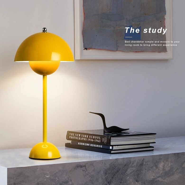 Dome Shape Table Lamp Modern Style Metal Single Light Table Light