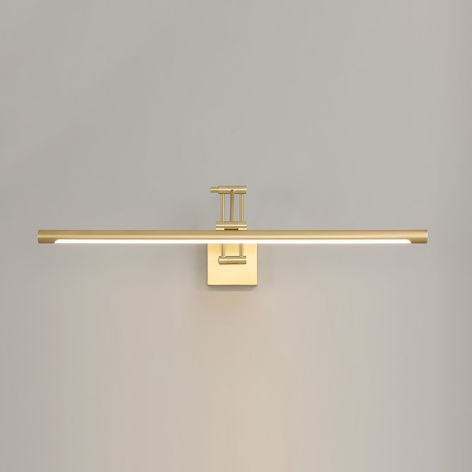 Modern Simplicity Gold Frame Lighting Fixture for Bathroom Powder Room Washroon