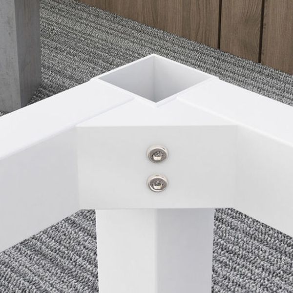 Contemporary Bar Table Rectangle Bar Dining Table with Trestle Base