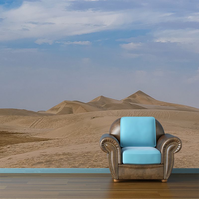 Dry Desert Wall Mural Decal for Reading Room, Personalized Size Available