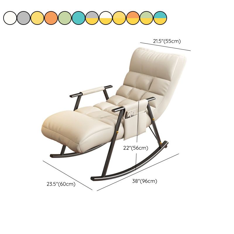Bedroom and Balcony Single Simple Rocker Chair Waterproof Lazy Sofa Chair