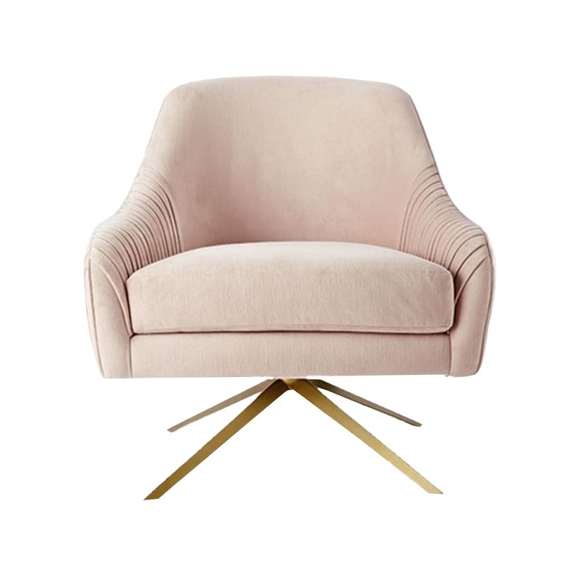 Velvet Arm Chair 29.52" L x 32.67" W x 33.46" H Swivel Accent Armchair