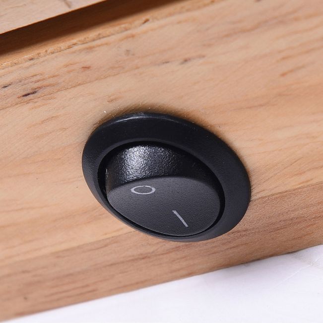 Modern Minimalist Style Linear Vanity Light Wood Single Vanity Light