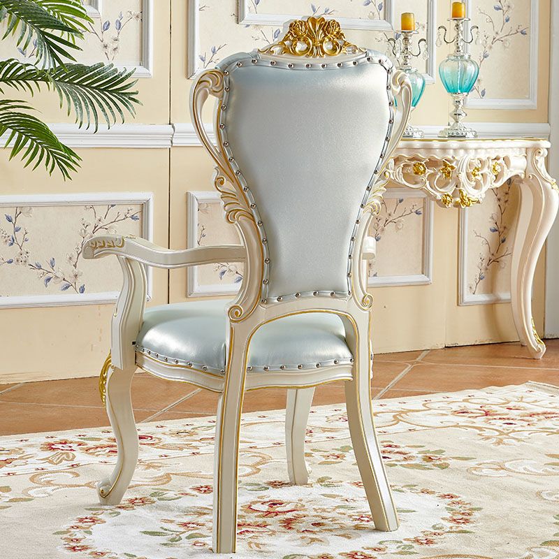 Victorian Style Dining Side Chair Dining Armless Side Chair for Home Use