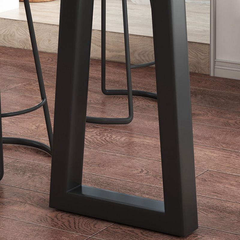 Industrial Counter Height Set 1/2/3 Pcs Solid Wood Bar Table and Stools