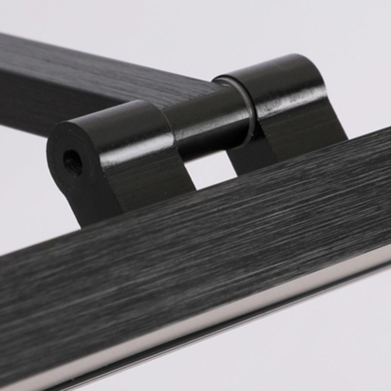 Moderner Stil linearer Wandleuchten Beleuchtung Metall LED Badezimmer Wandleuchte in Schwarz