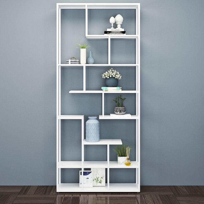 80.71"H Bookcase Open Back Contemporary Style Bookshelf for Office Home