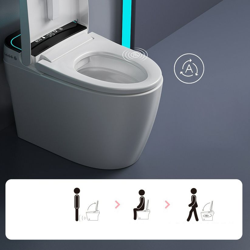 Modern Toilet Bowl All-In-One ABS Floor Mounted Siphon Jet Urine Toilet