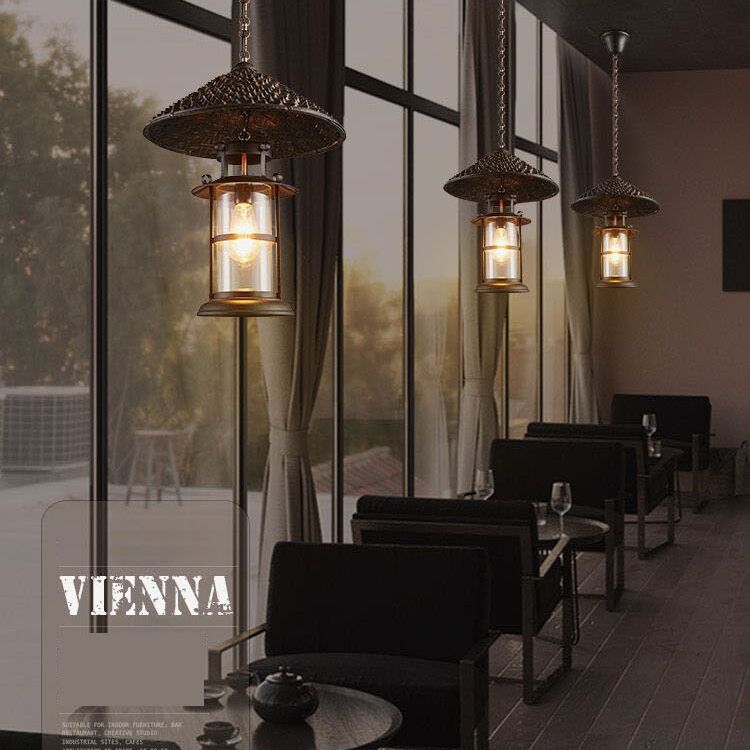 Industriële stijl gearceerde hanglampverlichting armatuur metaalhangend hanglamp in zwart