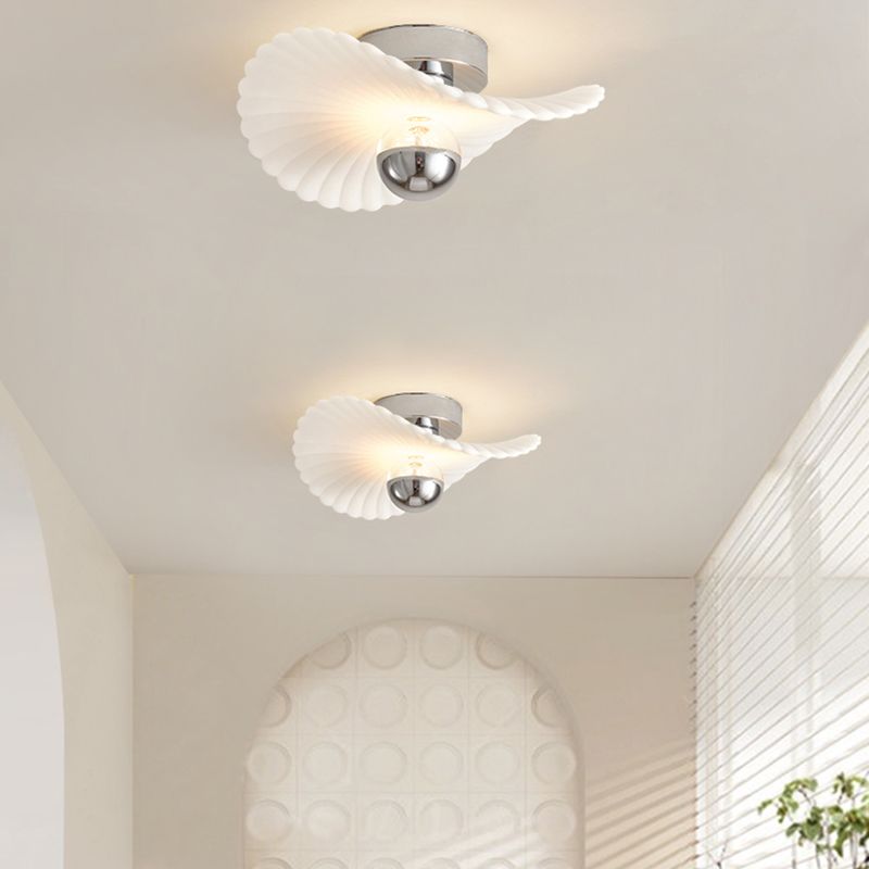 Modern Aluminum Flush Mount Lamp Acrylic Shade Led Flush Mount for Bedroom