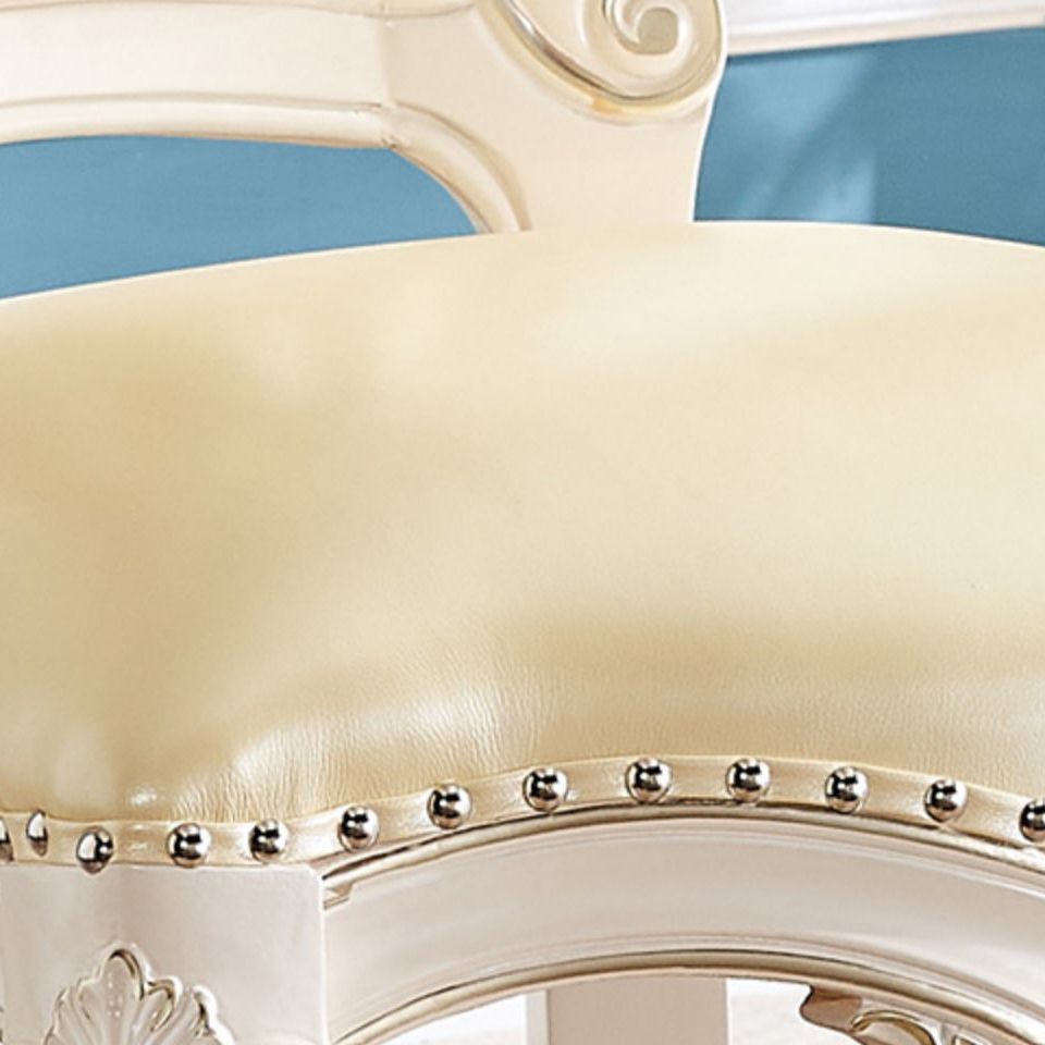 Silla auxiliar de comedor de estilo victoriano, sillas auxiliares sin brazos para uso doméstico (juego de 2)