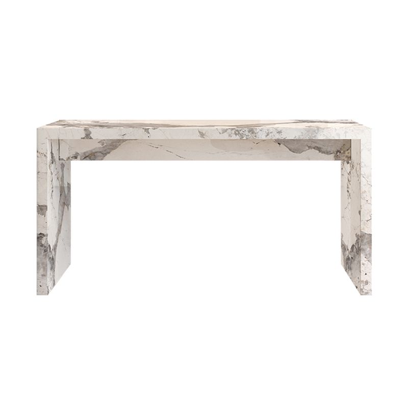 Marble Bistro Bar Height Cocktail Table with Two Legs Bistro Table