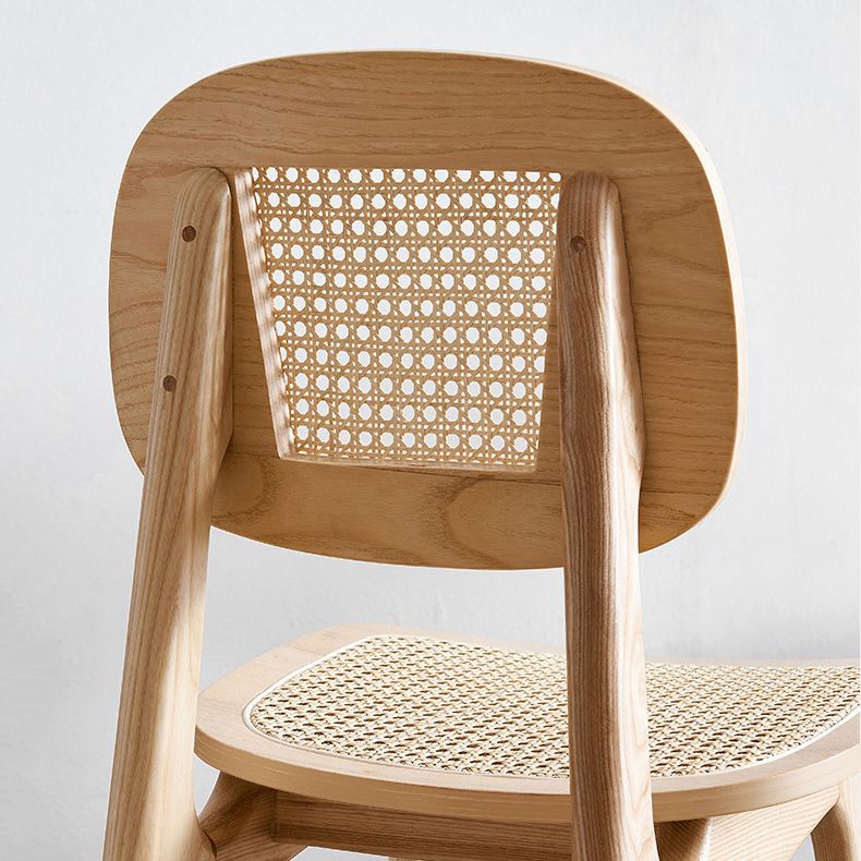 Open Back Dining Side Chair Traditional Solid Wood Side Chair Set