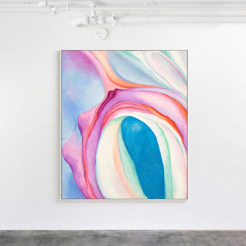 Magical Abstract Pattern Painting for Living Room in Pink, Multiple Sizes Available