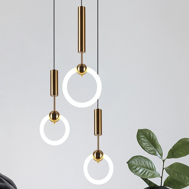 LED contemporain Light Light Simple Linear Pending Lighting Fixtures pour chambre à coucher