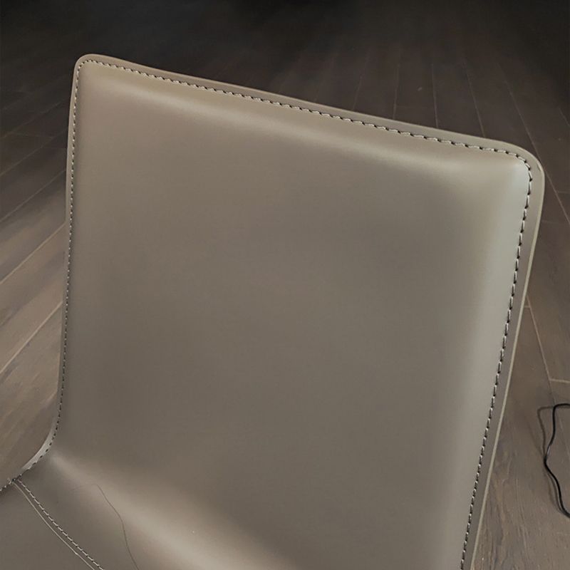 Leather Contemporary Dining Side Chair Kitchen Parsons Dining Chair