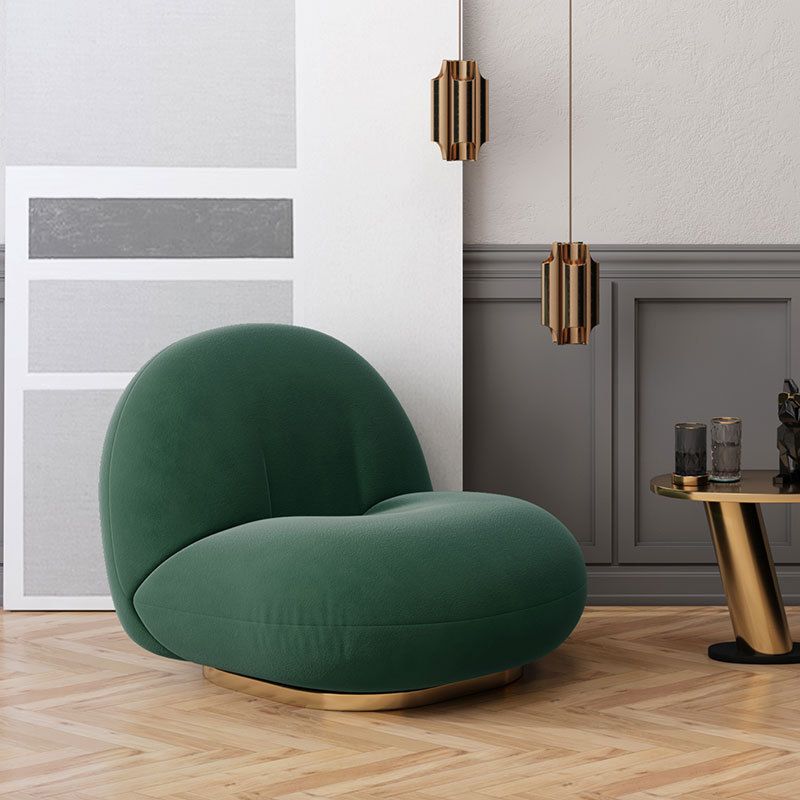 Modern 1-seater Wool Sofa 25.59" H Armless Sofa for Living Room