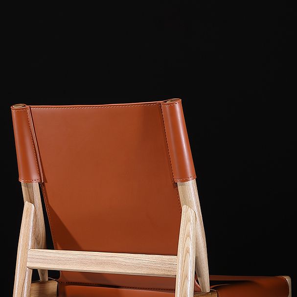 Contemporary Kitchen Dining Side Chair Armless Faux Leather Dining Room Chair