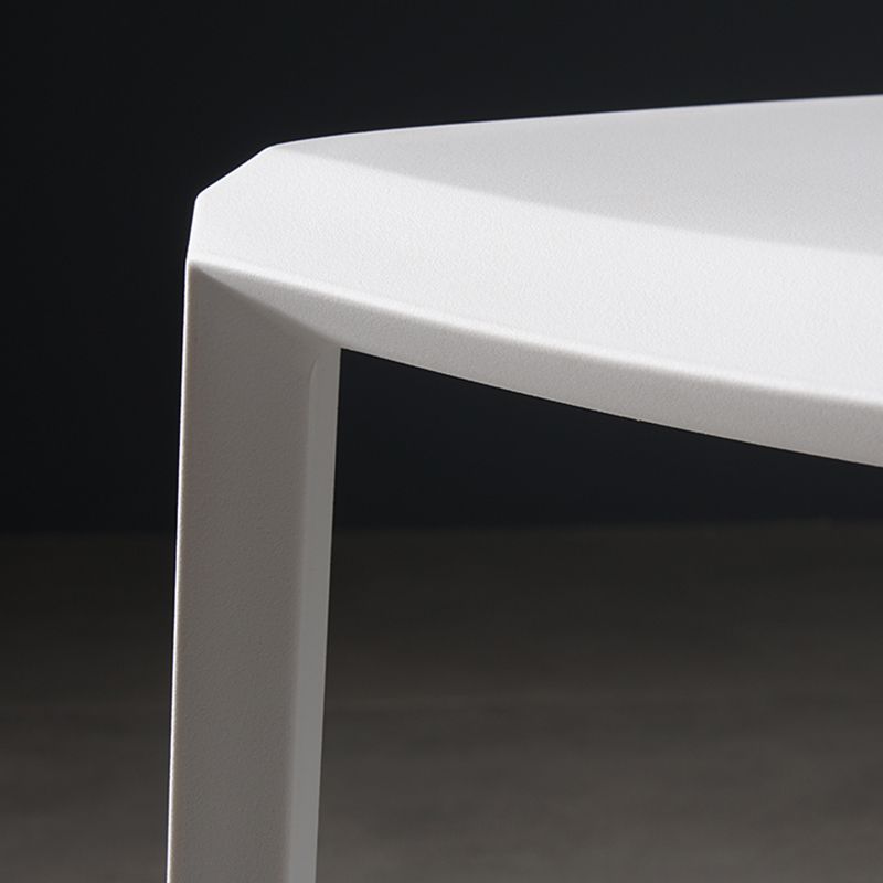 Contemporary Style Dining Chairs Plastic Armless Side Chair for Kitchen