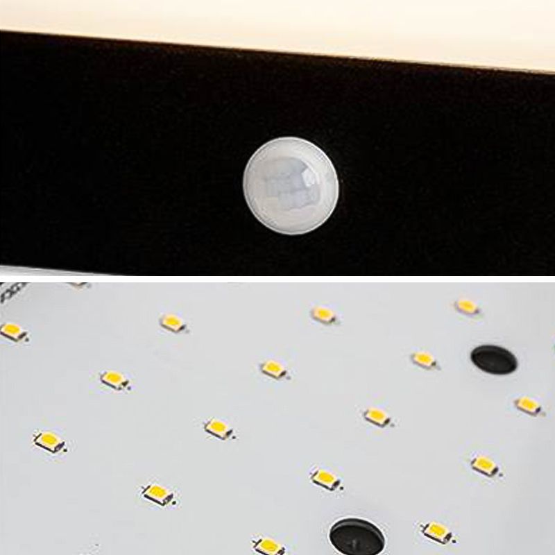 Quadratische Schatten Metallwandbeleuchtung moderner Stil 1 Licht Wand Licht Leuchte in Schwarz