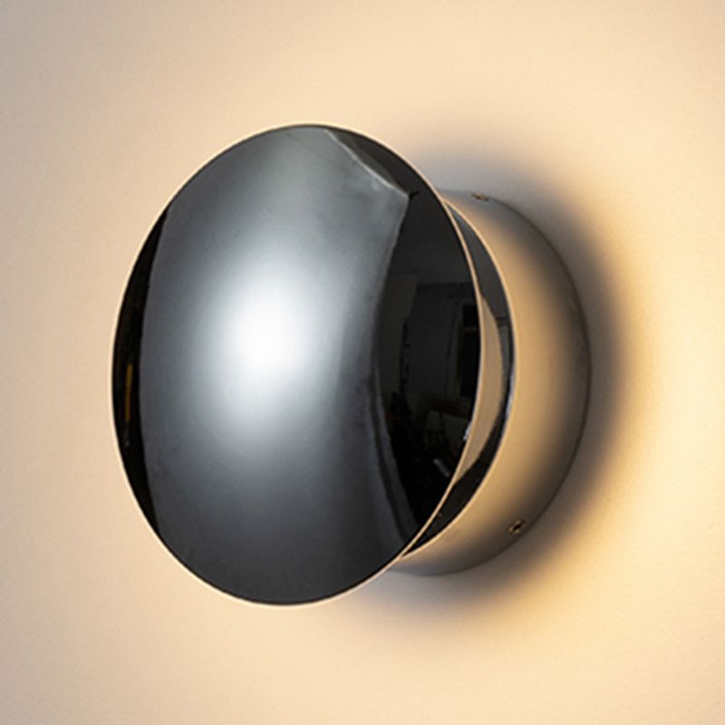 Wohnzimmer Wandleuchte postmoderne Metall Ein hell silberne Wandmontageleuchte