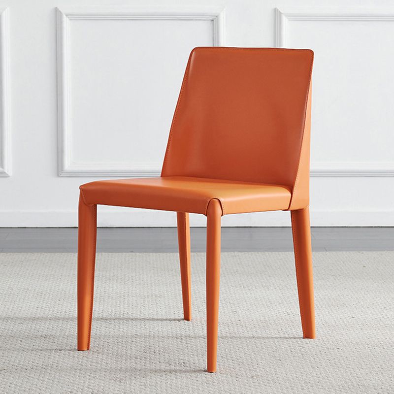 Chaises latérales de salle à manger en métal de style scandinave