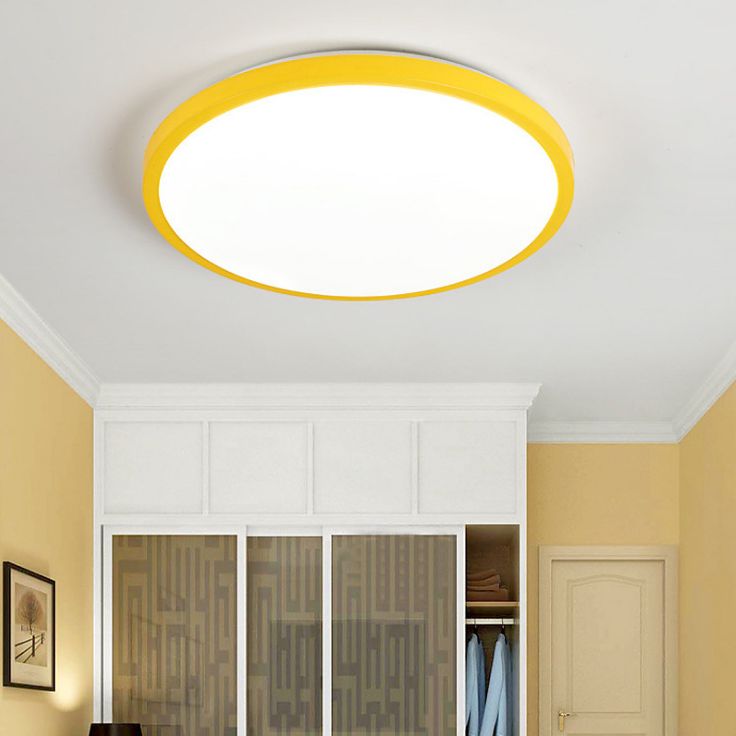 Abat-jour rond en acrylique encastré, lumière moderne nordique Macarons Style1 tête encastrée