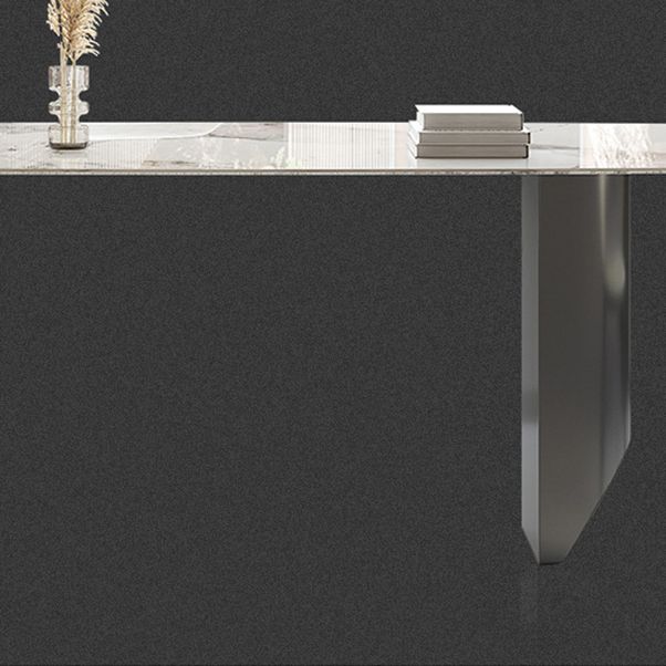 Modern Sintered Stone Top Dining Set Rectangle 1/2/5/6/7 Pieces Dining Room Table Set