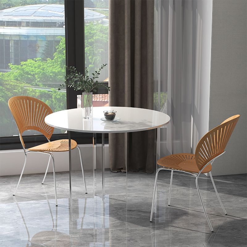 Modern 1/2/3 Pieces Dining Set Round Stone Dining Table for Dining Room Kitchen