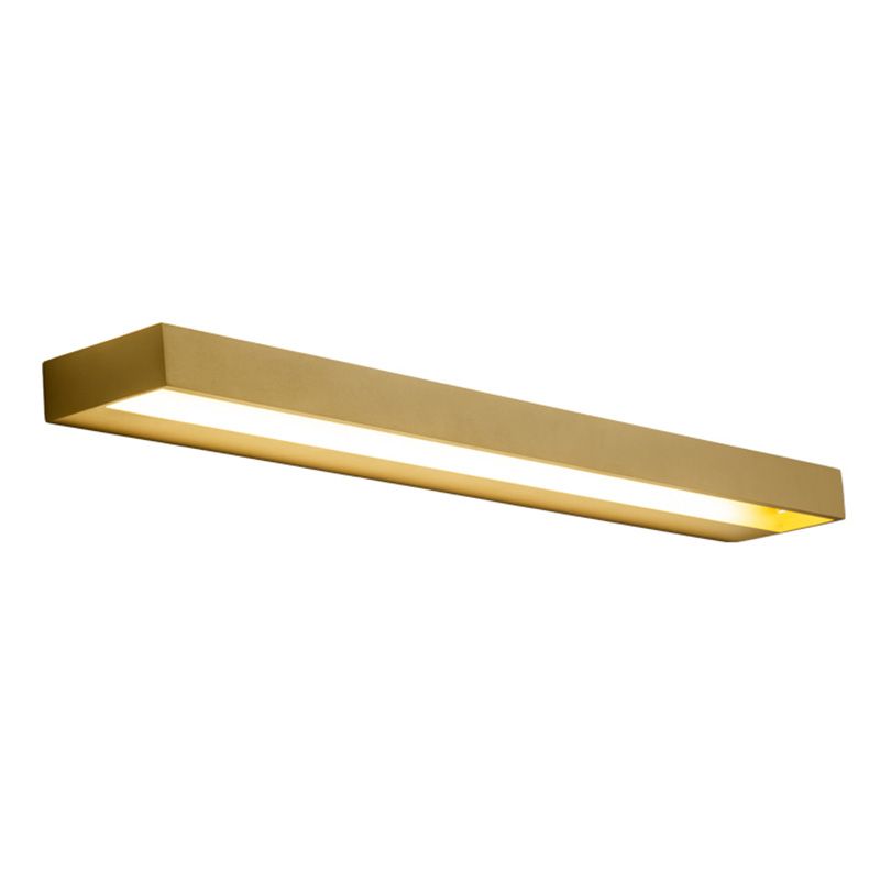 Modern Minimalist Style Rectangle Wall Mounted Vanity Lights Metal Vanity Sconce for Bathroom