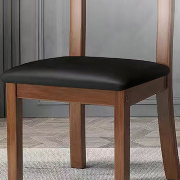 Traditional Dining Chair 16.5'' Wide Open Back Chair with 4 Legs for Home Use