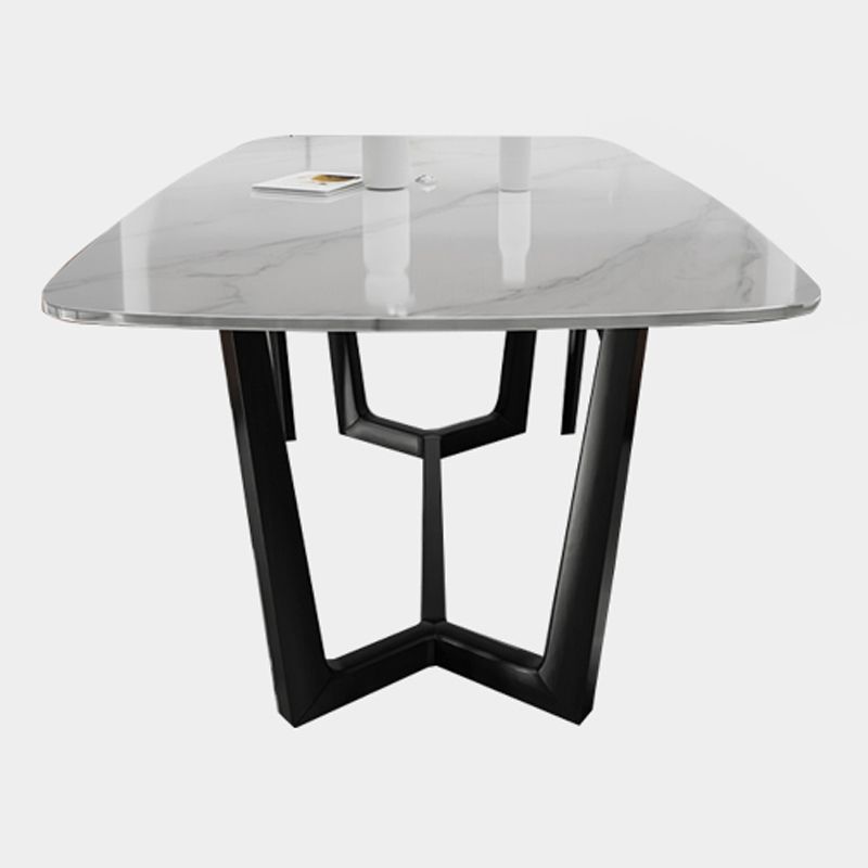 Modern Dining Table Rectangle Dining Sintered Stone Table for Restaurant