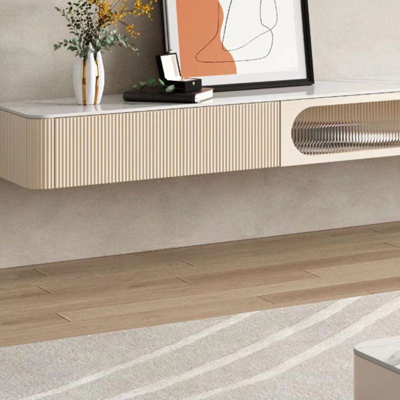 Contemporary TV Media Console Floating TV Console with Drawers